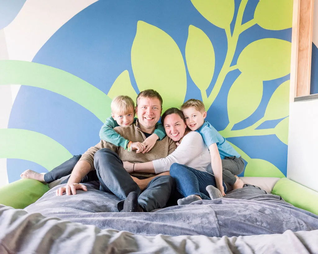 Founders and family at The Playroom East Cobb